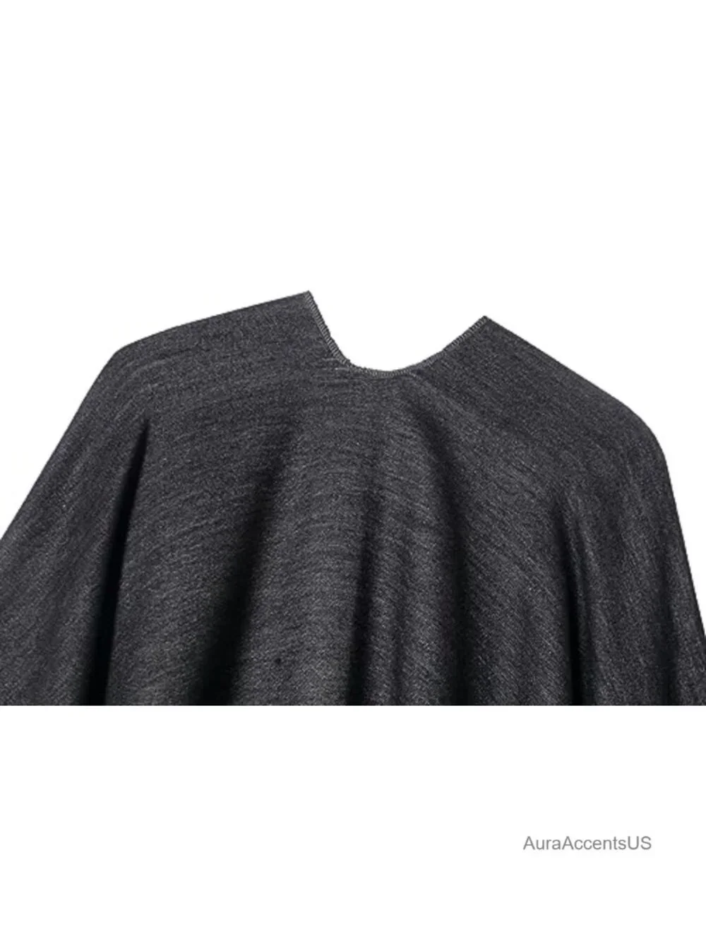 Womens Reversible Shawl Wrap Poncho Cape Open Front Cardigan Scarf Pashmina